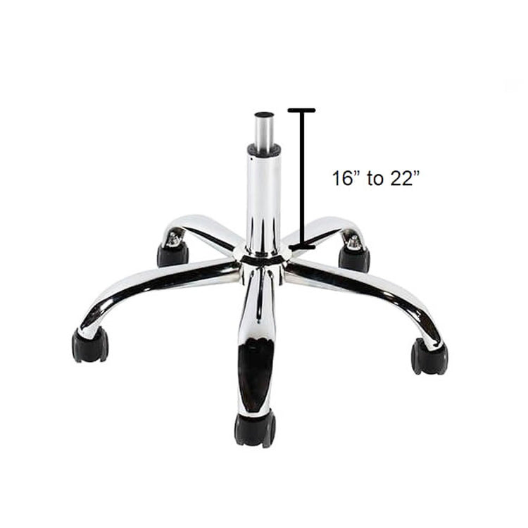 J&A Euro Pedi/Mani Stool - Terra Red - High Piston