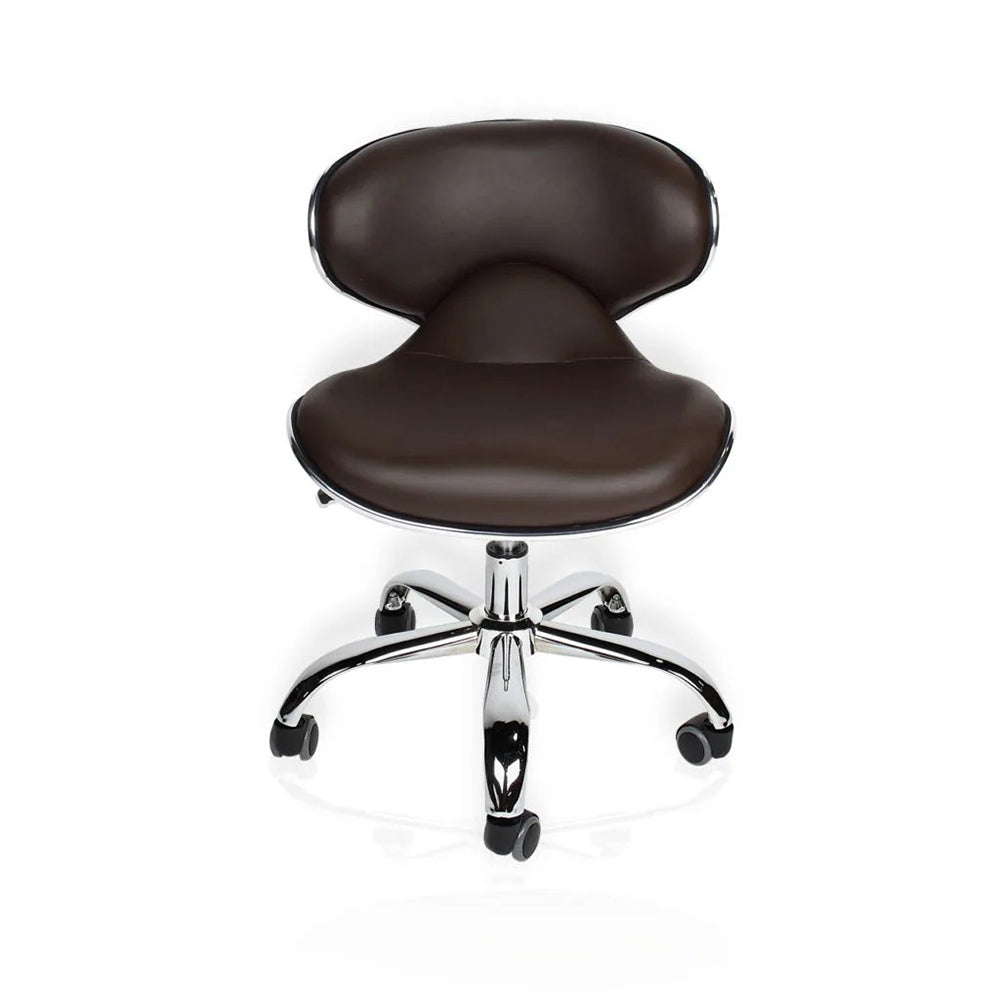 J&A Euro Pedi/Mani Stool - Chocolate - Low Piston