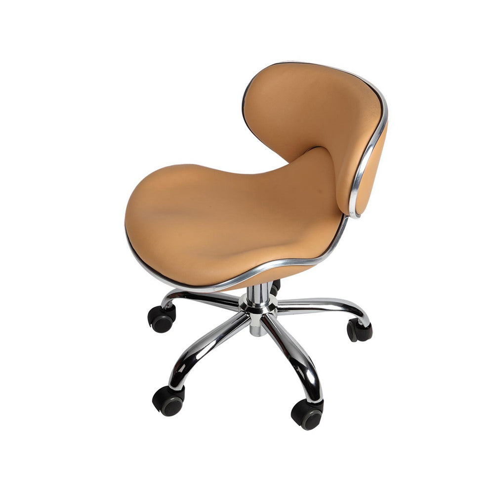 J&A Euro Pedi/Mani Stool - Mocha - Low Piston