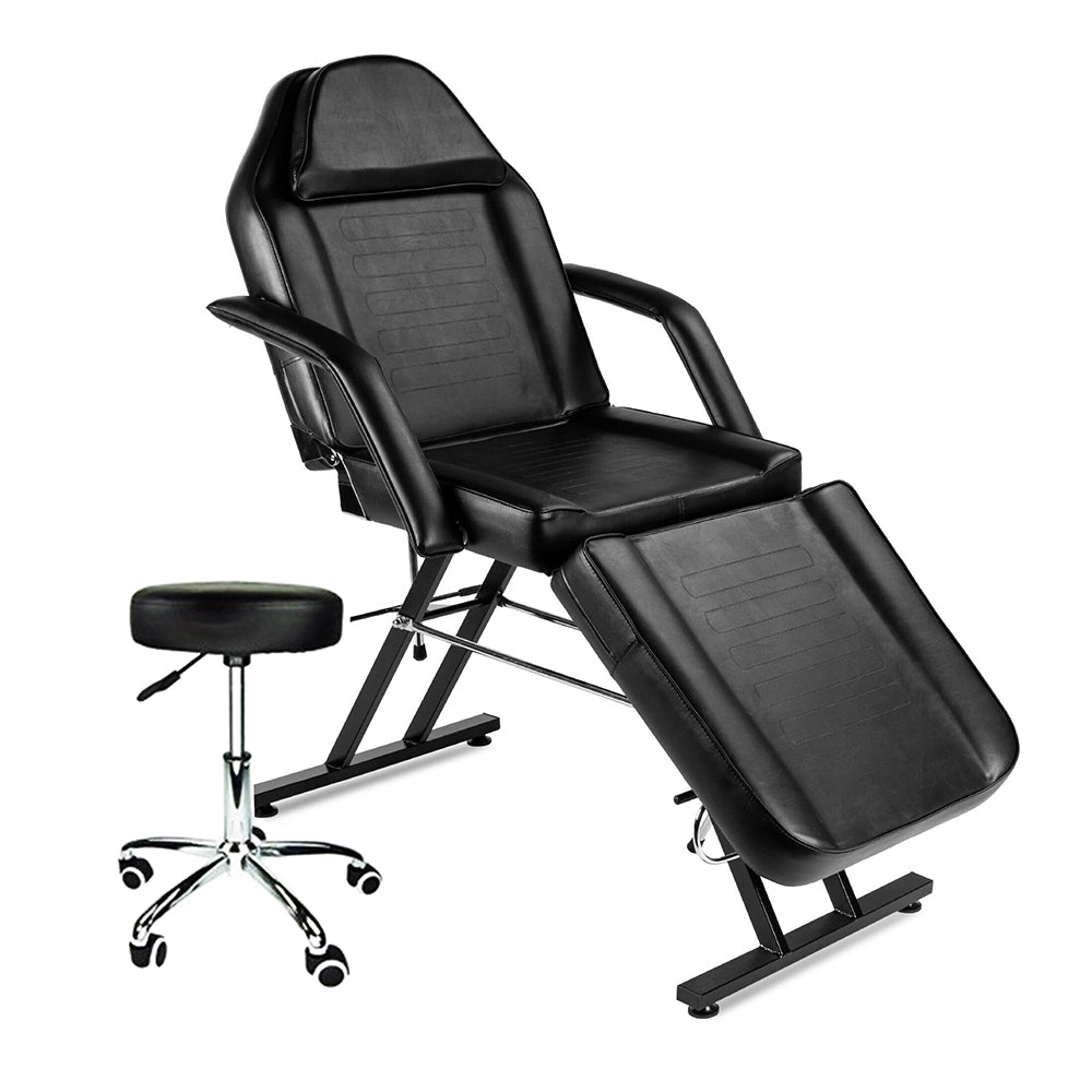 Facial Bed With Stool - Black ZD-813