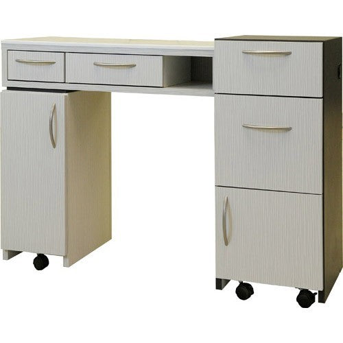Esprimere Manicure Station 44L"x17.5W"x30H" White NS415
