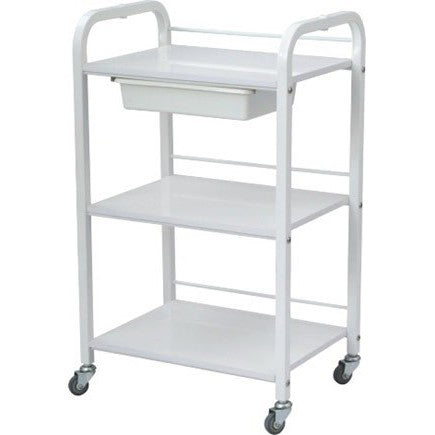 Trolley White 3 Shelves for facial/waxing LK-4238