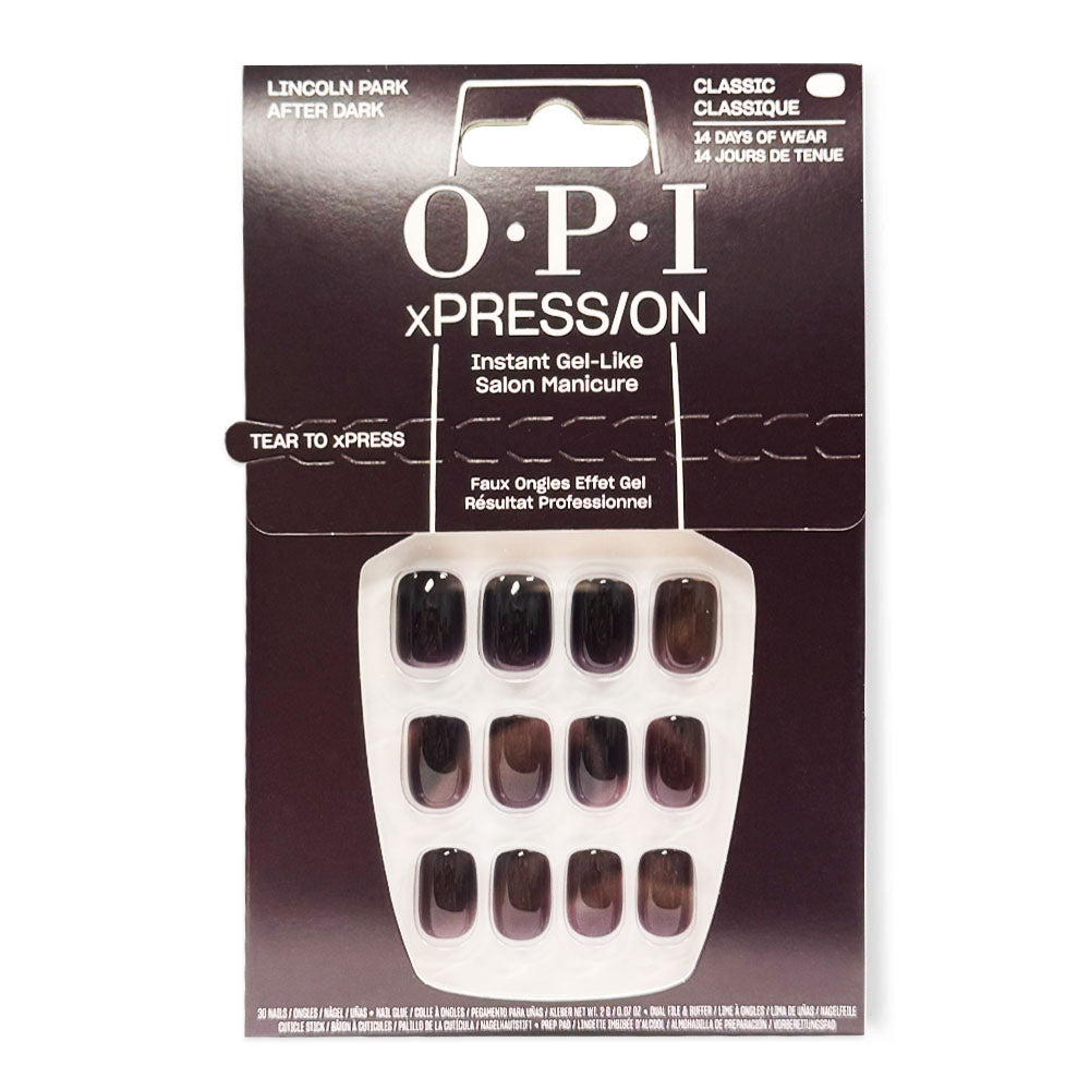 OPI xPRESS/ON Press On Nails Tips Lincoln Park After Dark