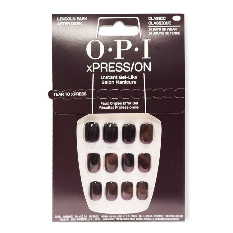 OPI xPRESS/ON Press On Nails Tips Lincoln Park After Dark