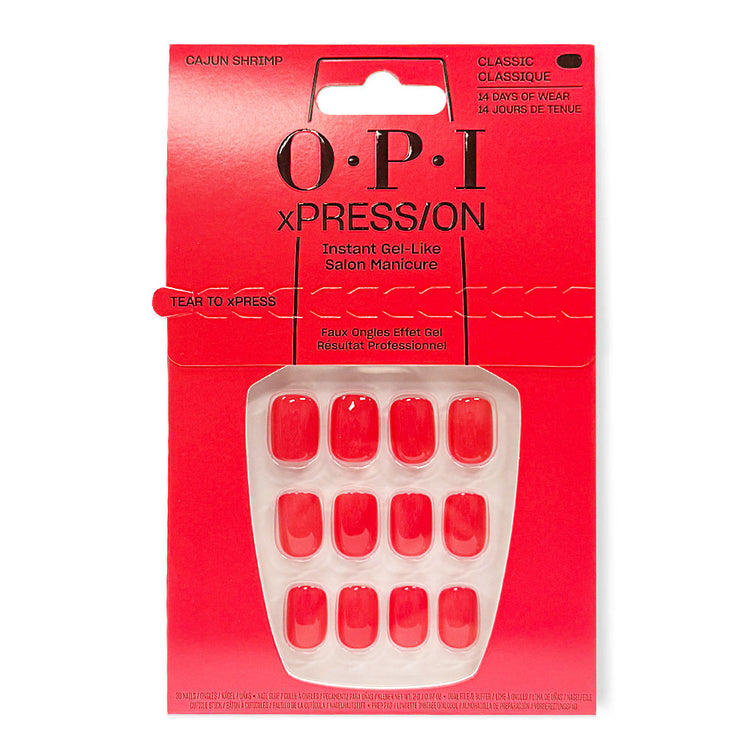 OPI xPRESS/ON Press On Nails Tips Cajun Shirmp ANL64S