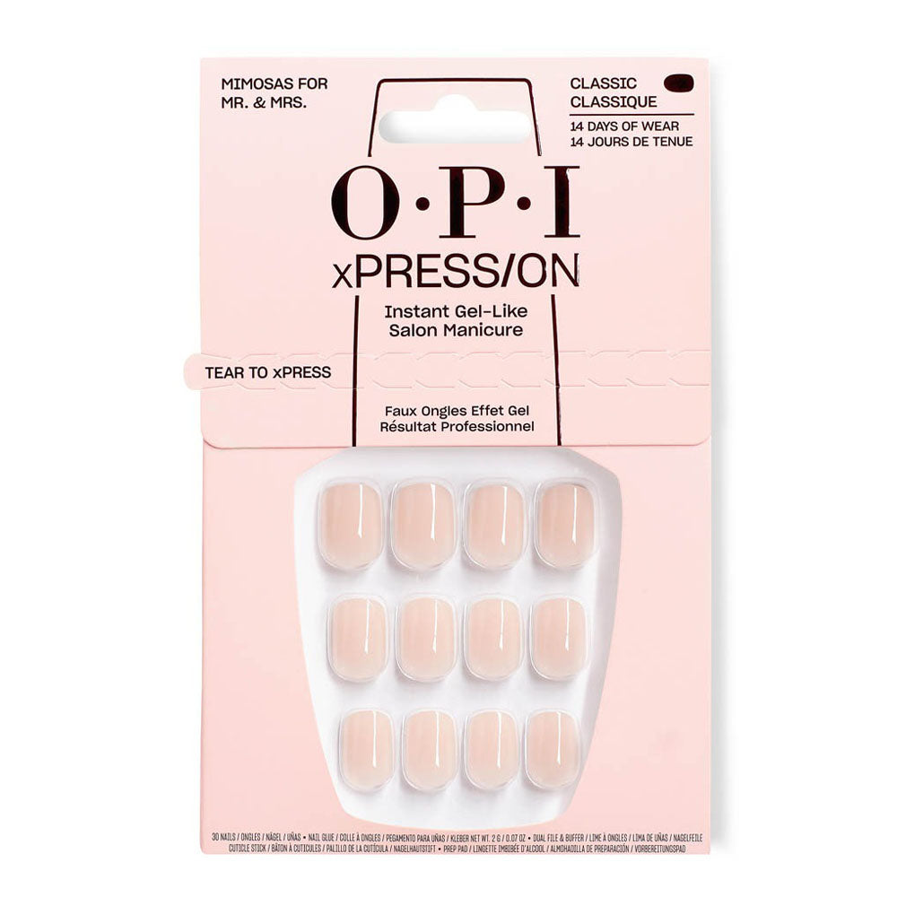 OPI xPRESS/ON Press On Nails Tips Mimosas for Mr. and Mrs