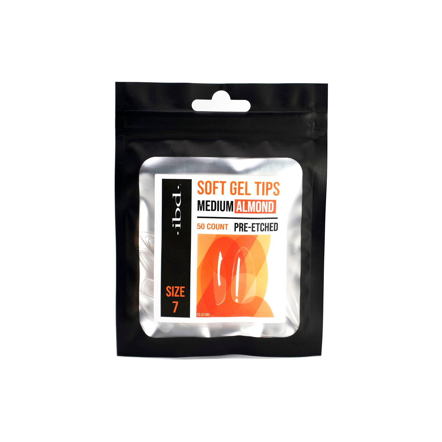 IBD Soft Gel Tips 50ct Medium Almond Size 7 37459