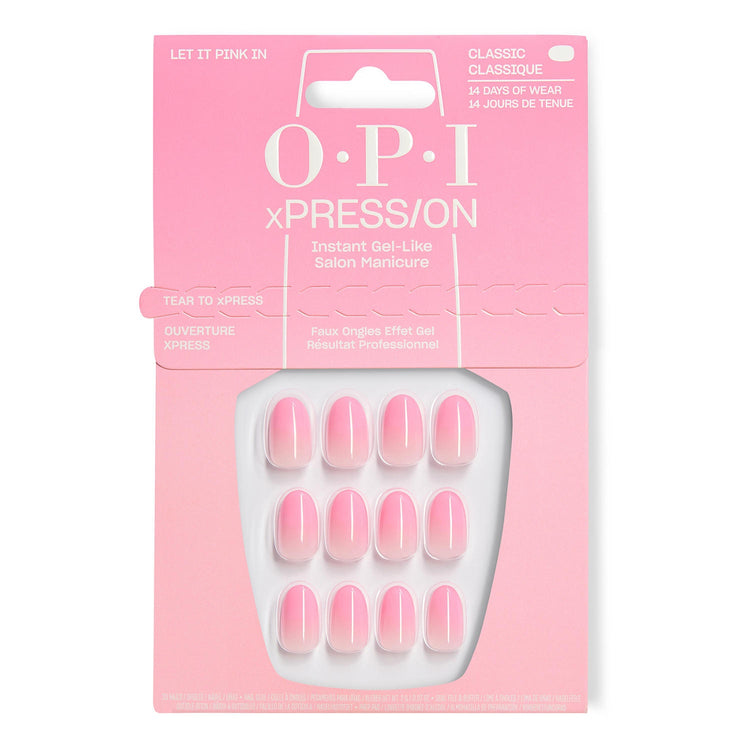 OPI xPRESS/ON Press on Nails Tips Let it Pink In AN069S