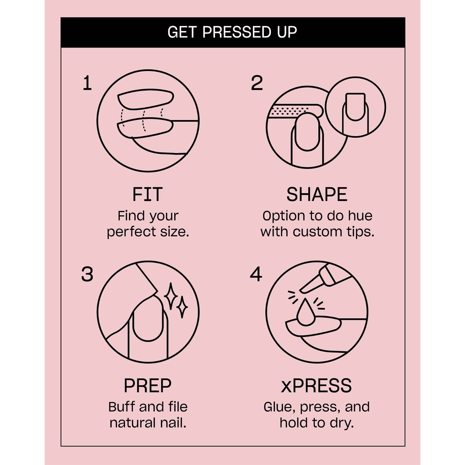 OPI xPRESS/ON Press on Sitting Quartz-side AN067S
