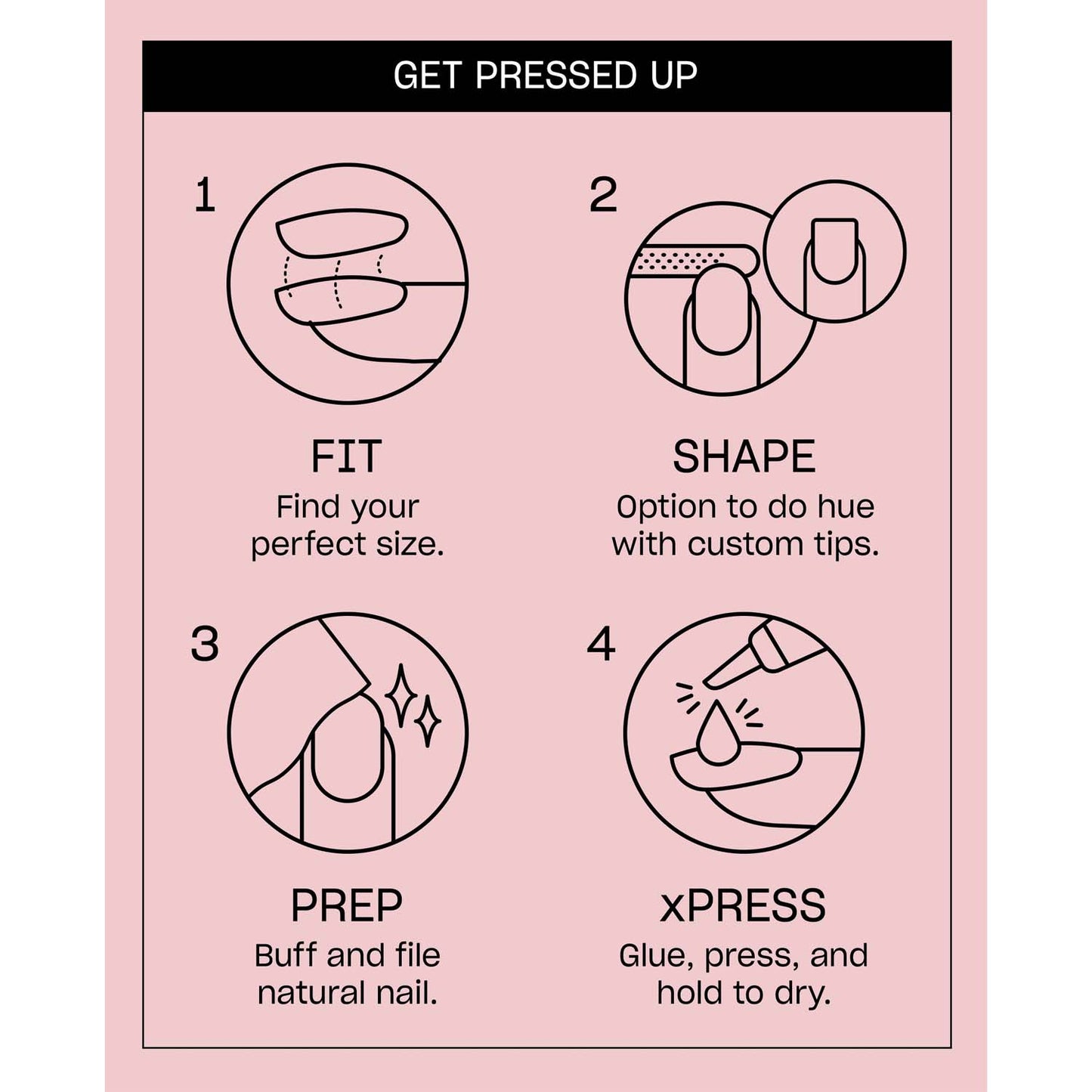 OPI xPRESS/ON Press on Sitting Quartz-side AN067S
