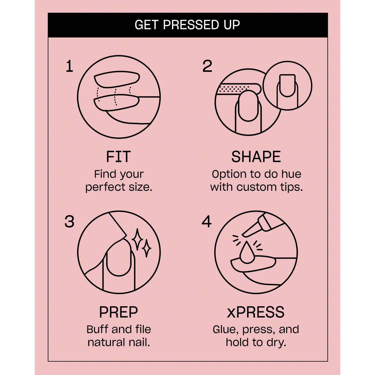 OPI xPRESS/ON Press on Nails Tips Let’s Get Glitter AN063S