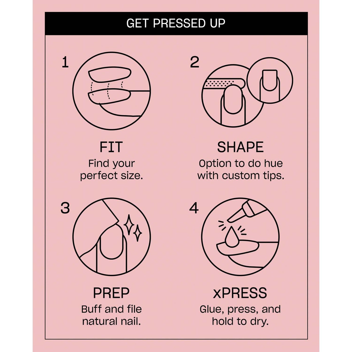 OPI xPRESS/ON Press on Nails Tips Let’s Get Glitter AN063S