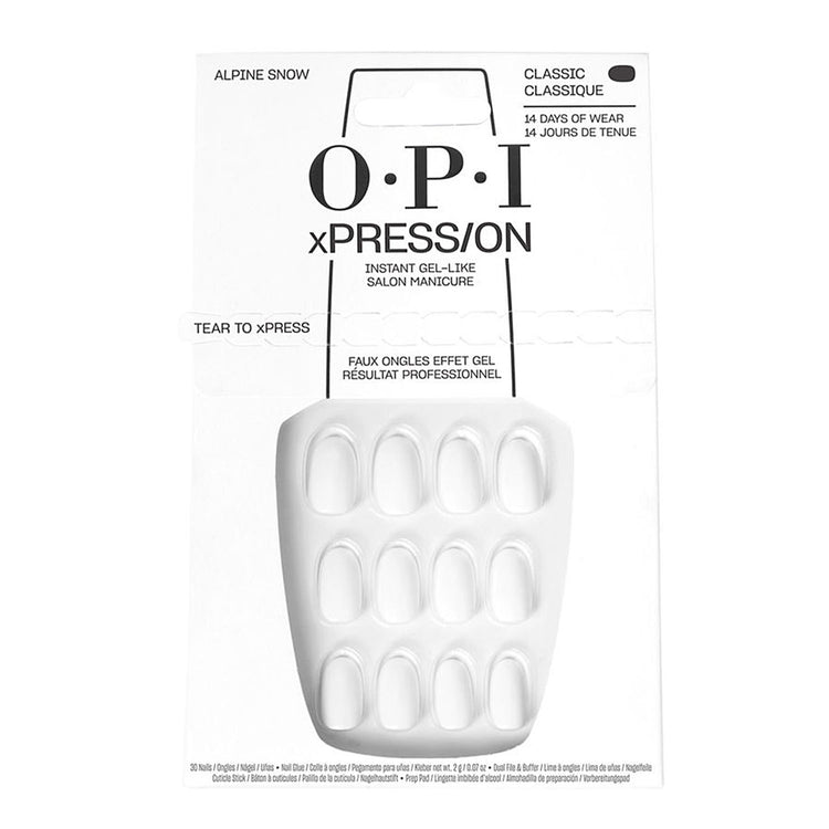 OPI xPRESS/ON Press On Nails Tips - Alpine Snow S ANL00S