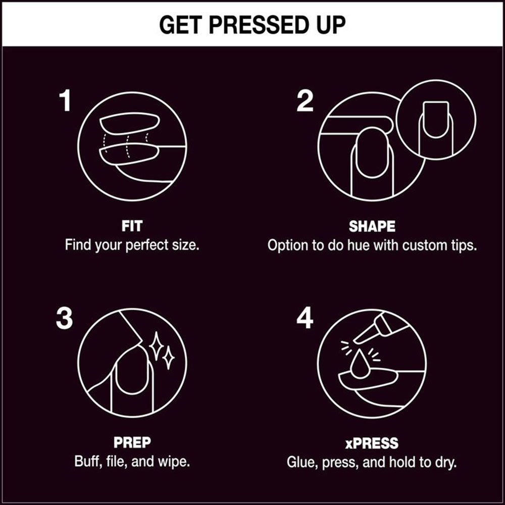 OPI xPRESS/ON Press On Nails Tips Lincoln Park After Dark L