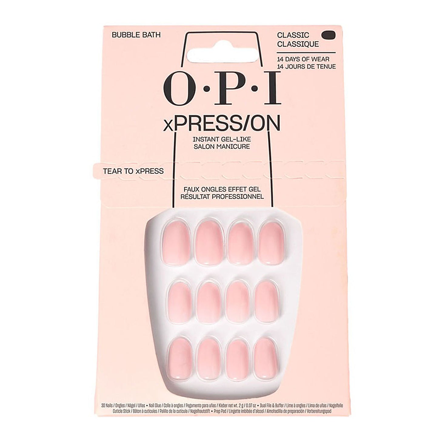 OPI xPRESS/ON Press On Nails Tips - Bubble Bath ANS86S