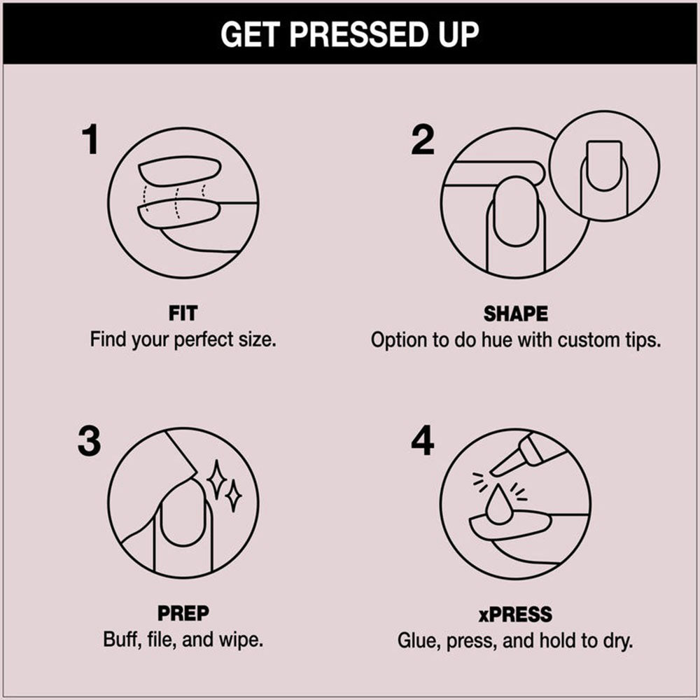 OPI xPRESS/ON Press On Nails Tips - So Into Blue AN024S