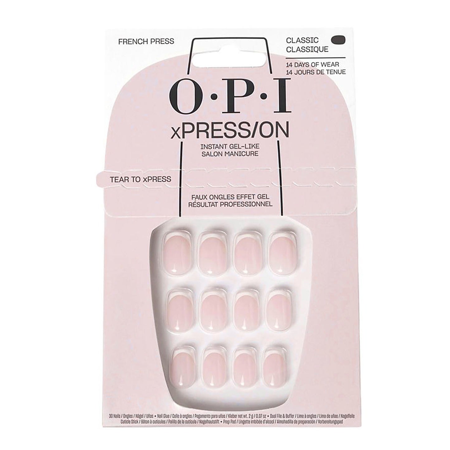 OPI xPRESS/ON Press On Nails Tips - French Press AN025S