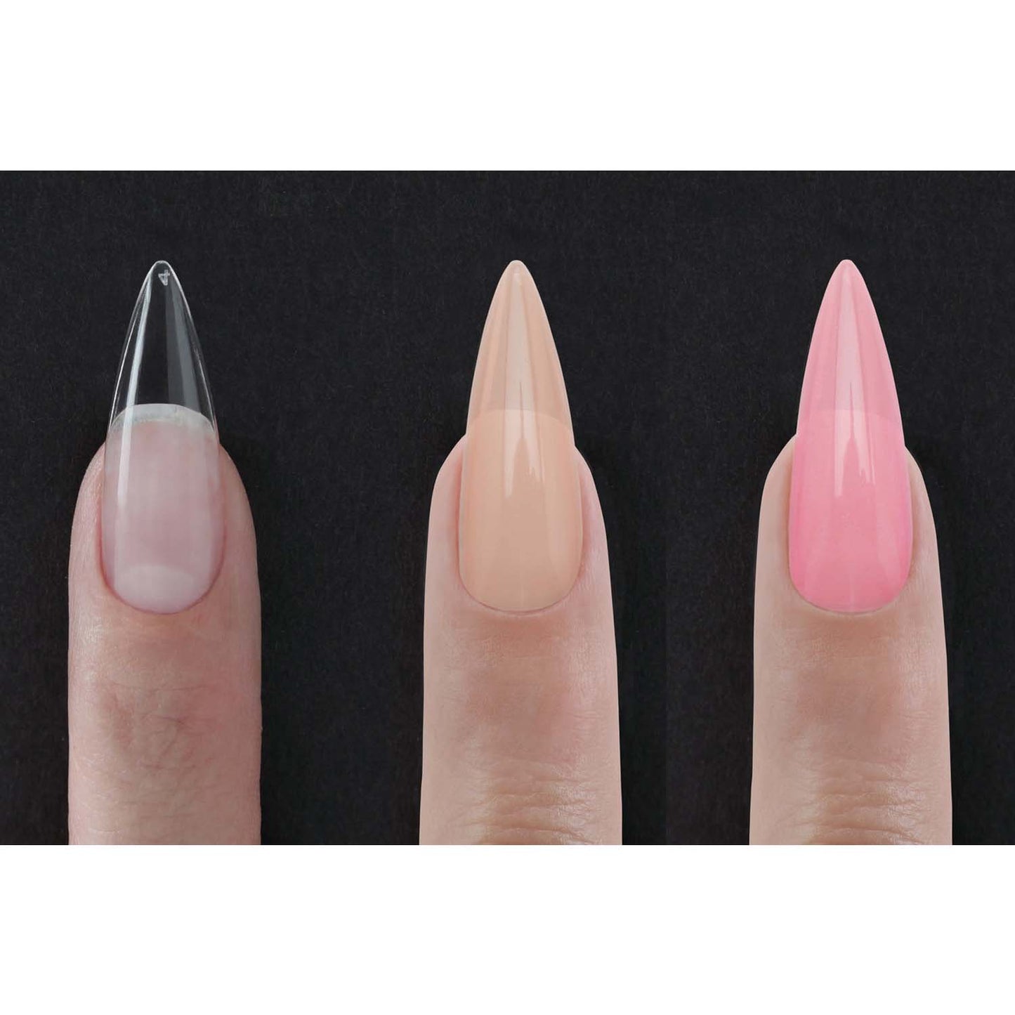 CuccioPRO NUDE Pointy Stiletto Full Coverage Nail Tips 98075