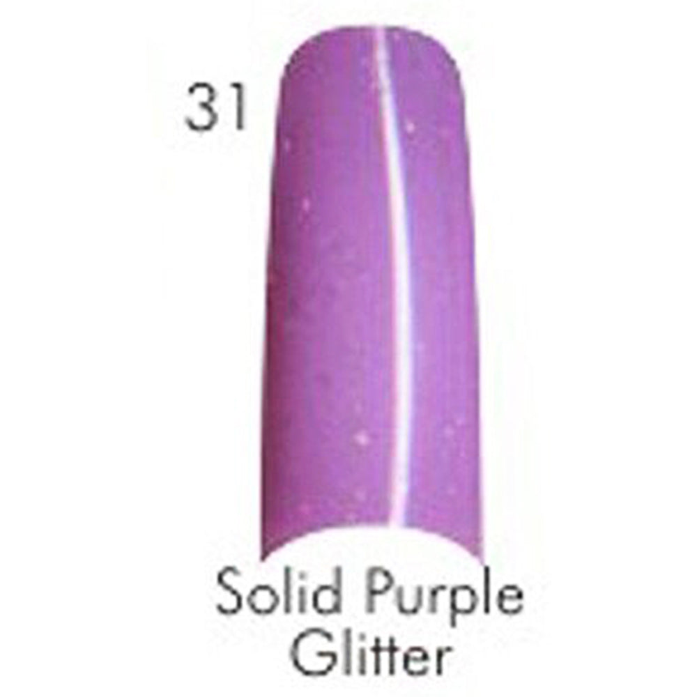 Lamour Color Tips Solid Purple Glitter 110-31