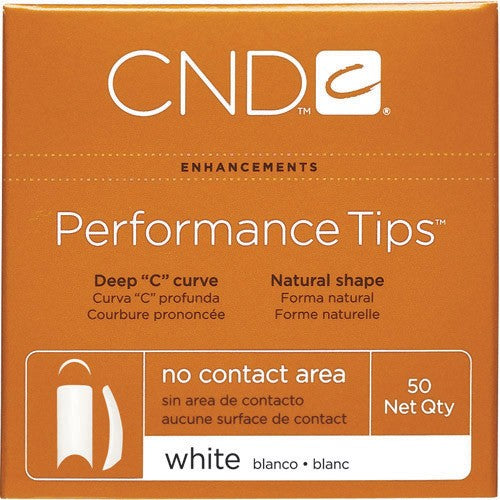 CND Performance Tips White 50 pk Size 6