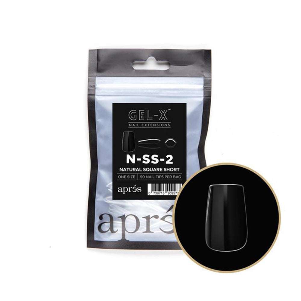 Apres Gel-X Individual Tips Natural Square Short 50Pcs NSS2