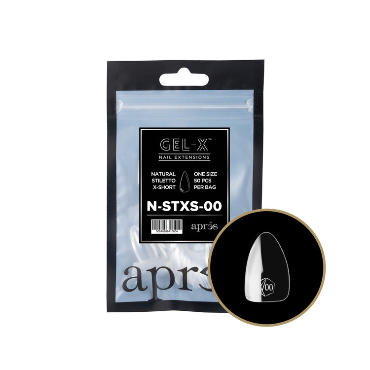 Apres Gel-X Tips Natural Stiletto X-Short Refill NSTXS00
