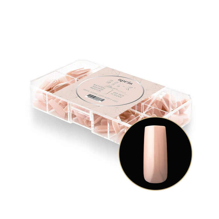 Apres Gel-X Maisie Neutrals Natural Square Medium150PC 40091