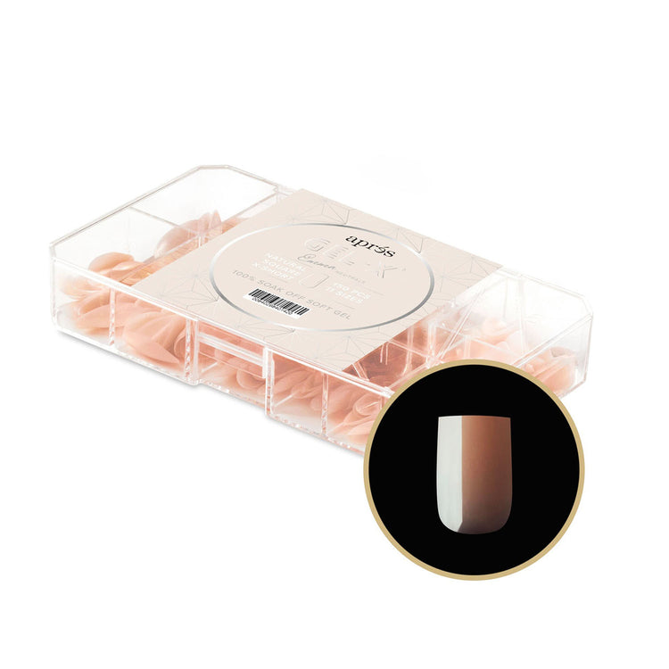 Apres Neutrals Gel-X Emma Natural Square X-Short 40142