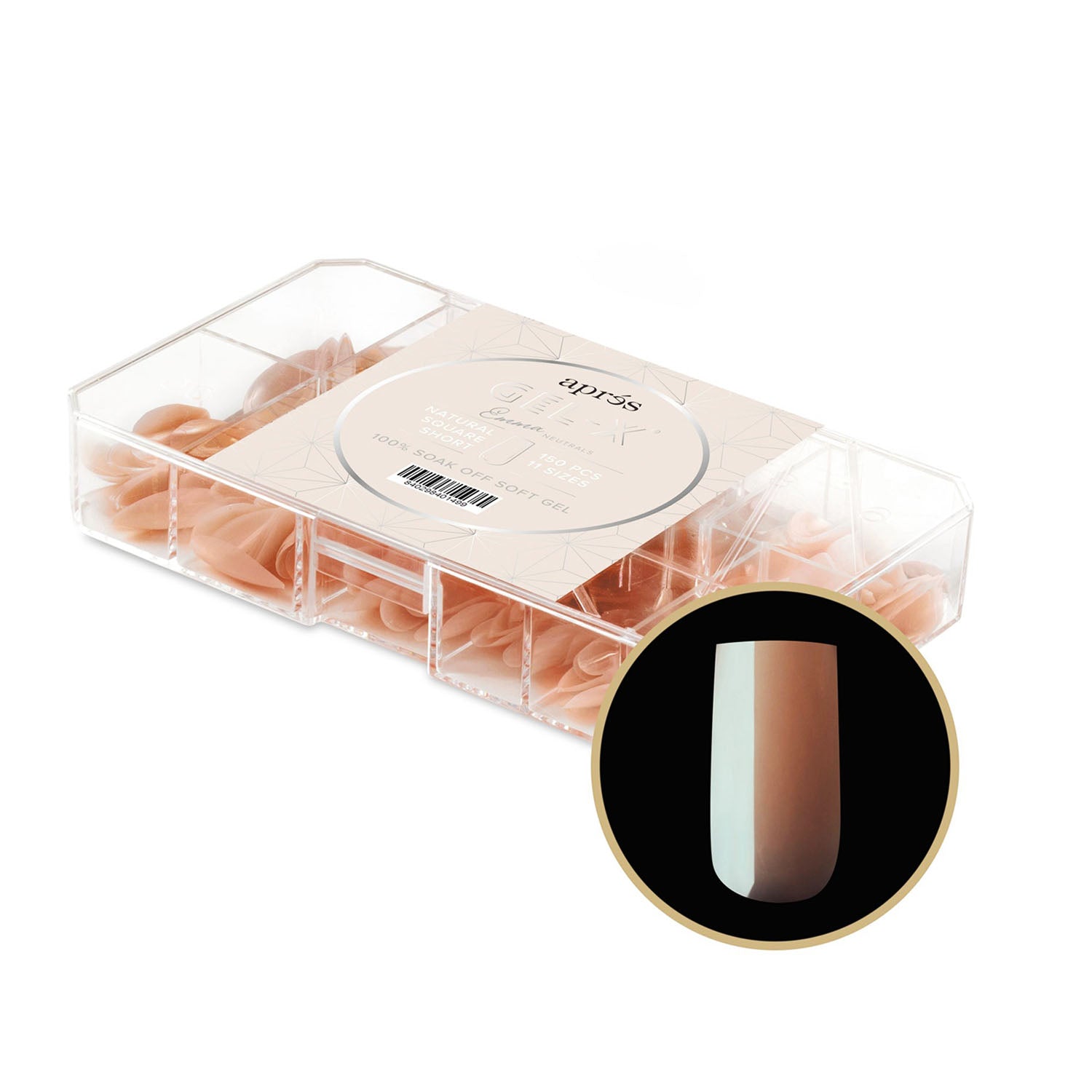 Apres Neutrals Gel-X Emma Natural Square Short 40149