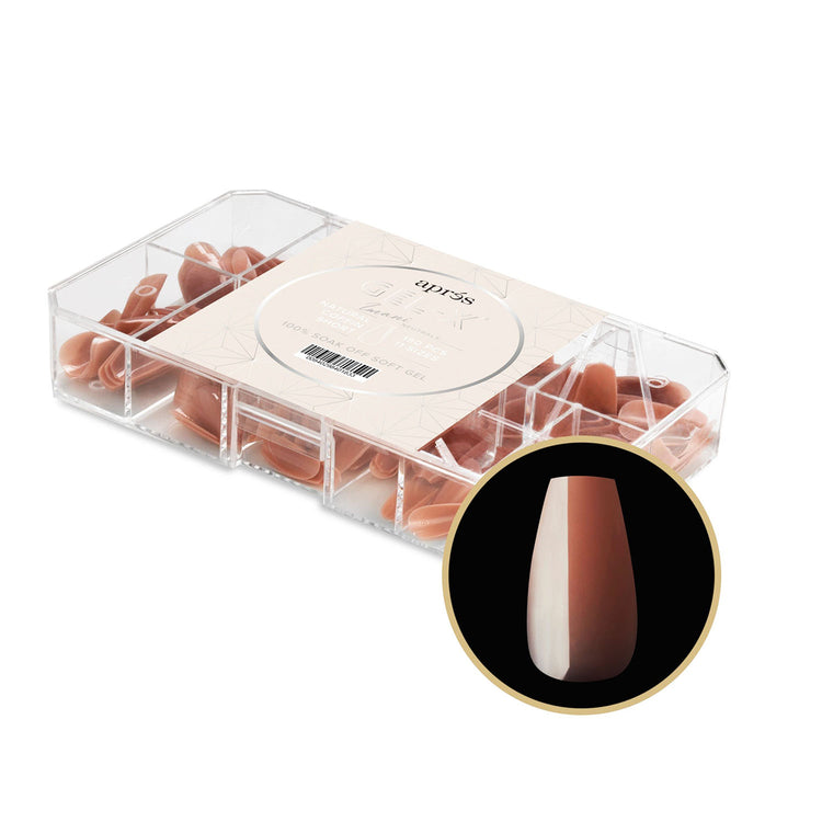 Apres Neutrals Gel-X Imani Natural Coffin Short 40183