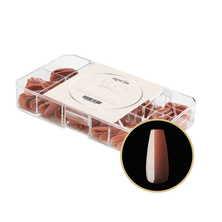 Apres Neutrals Gel-X Imani Natural Coffin Medium 40184