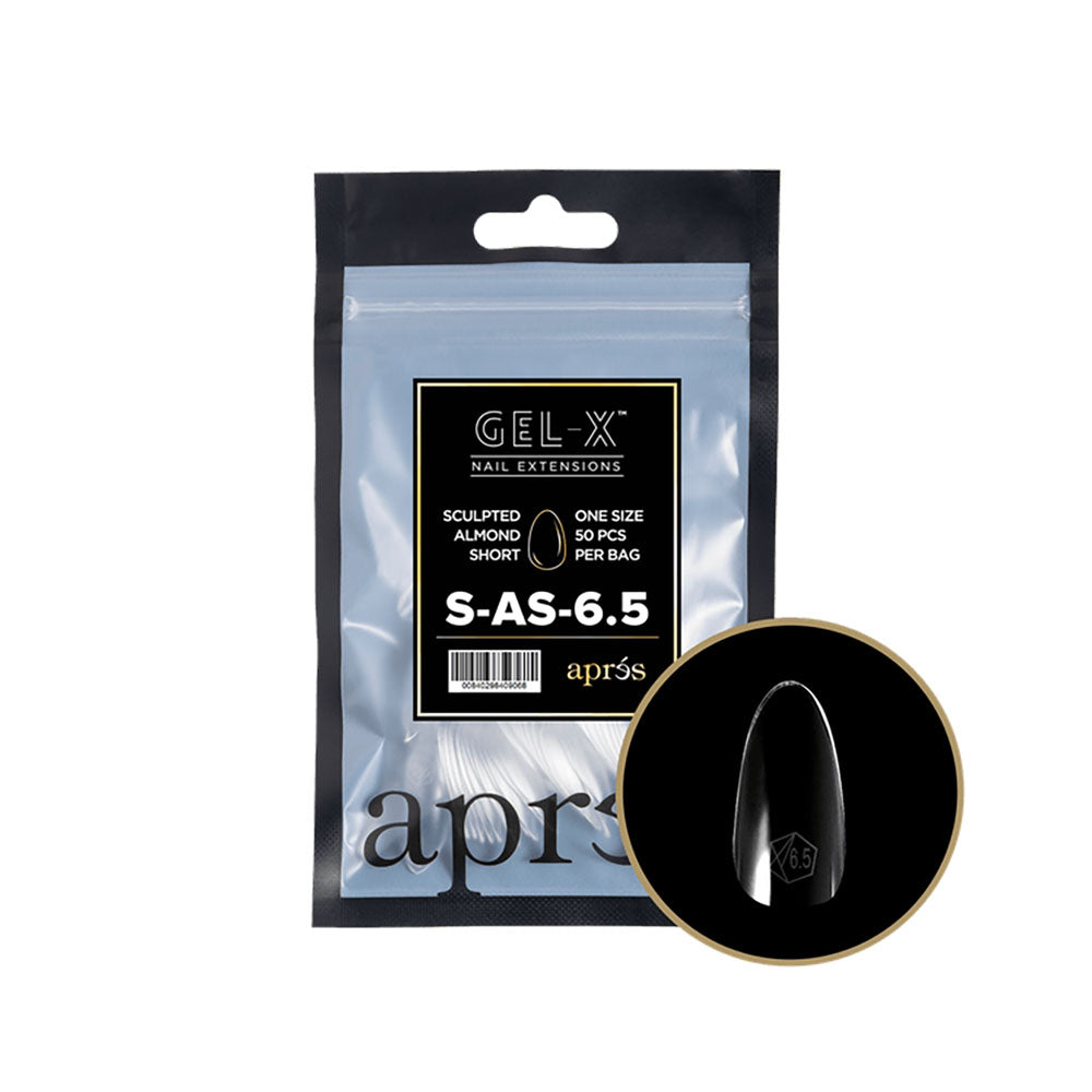 Apres Gel-X Tips Sculpted Almond Short Refill SAS6.5 40906