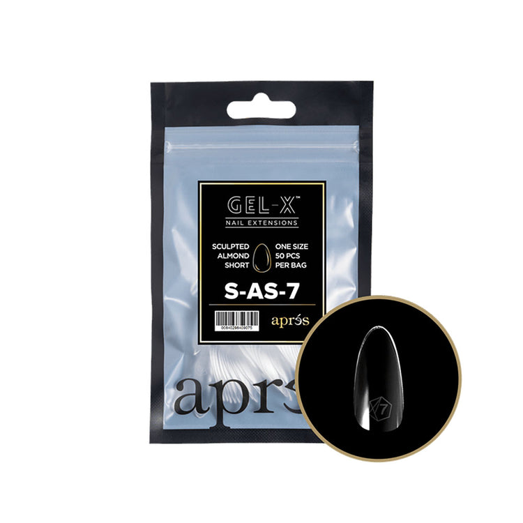 Apres Gel-X Tips Sculpted Almond Short Refill SAS7 40907