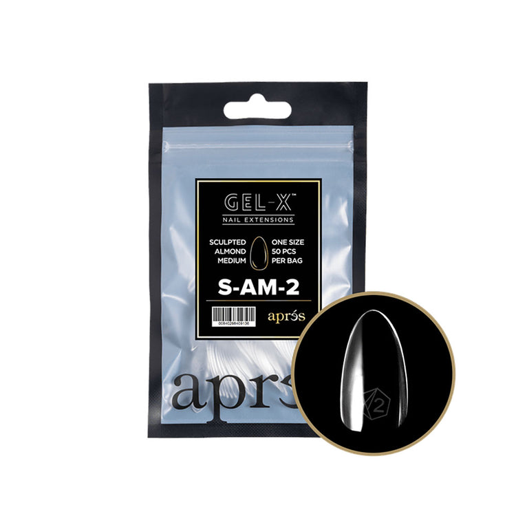 Apres Gel-X Tips Sculpted Almond Medium Refill SAM2 40913