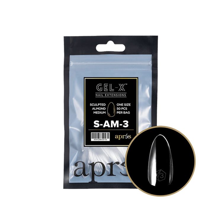 Apres Gel-X Tips Sculpted Almond Medium Refill SAM3 40914