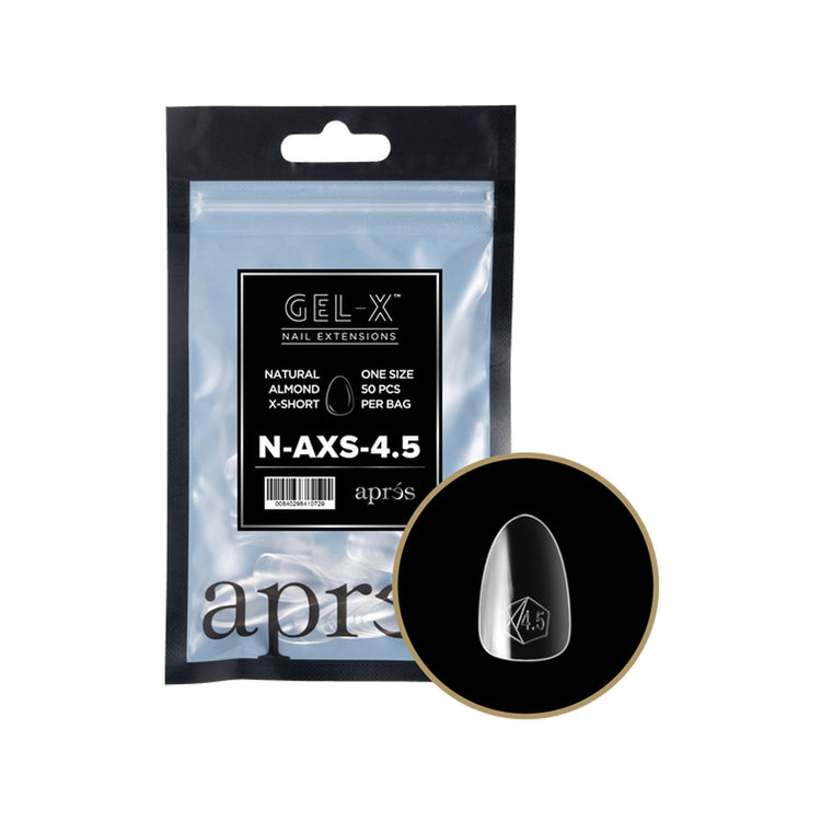 Apres Gel-X Tips Natural Almond X-Short Refill Bag NAXS4.5