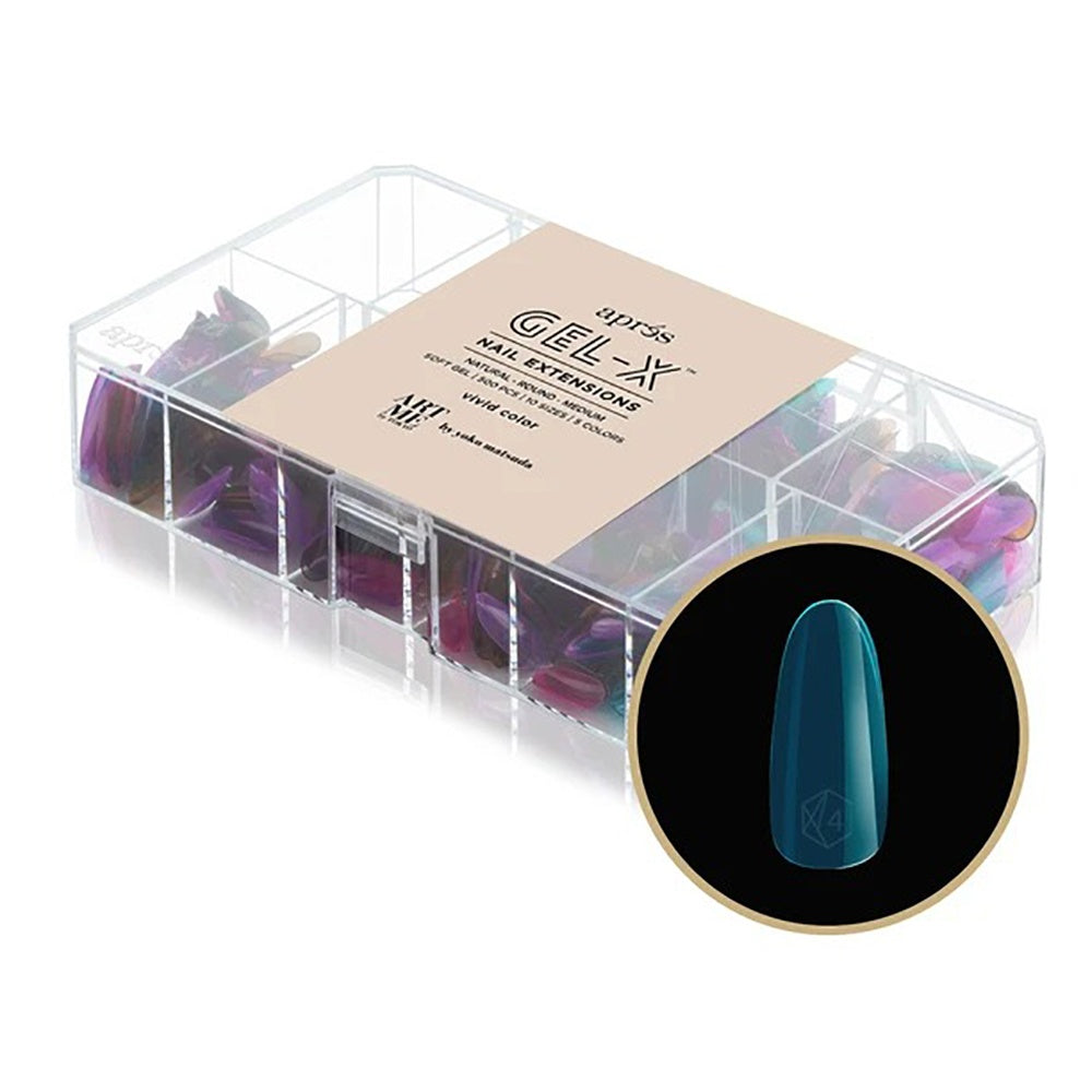 Apres Gel-X Tips V/C Natural Round Medium 500Pcs 41139