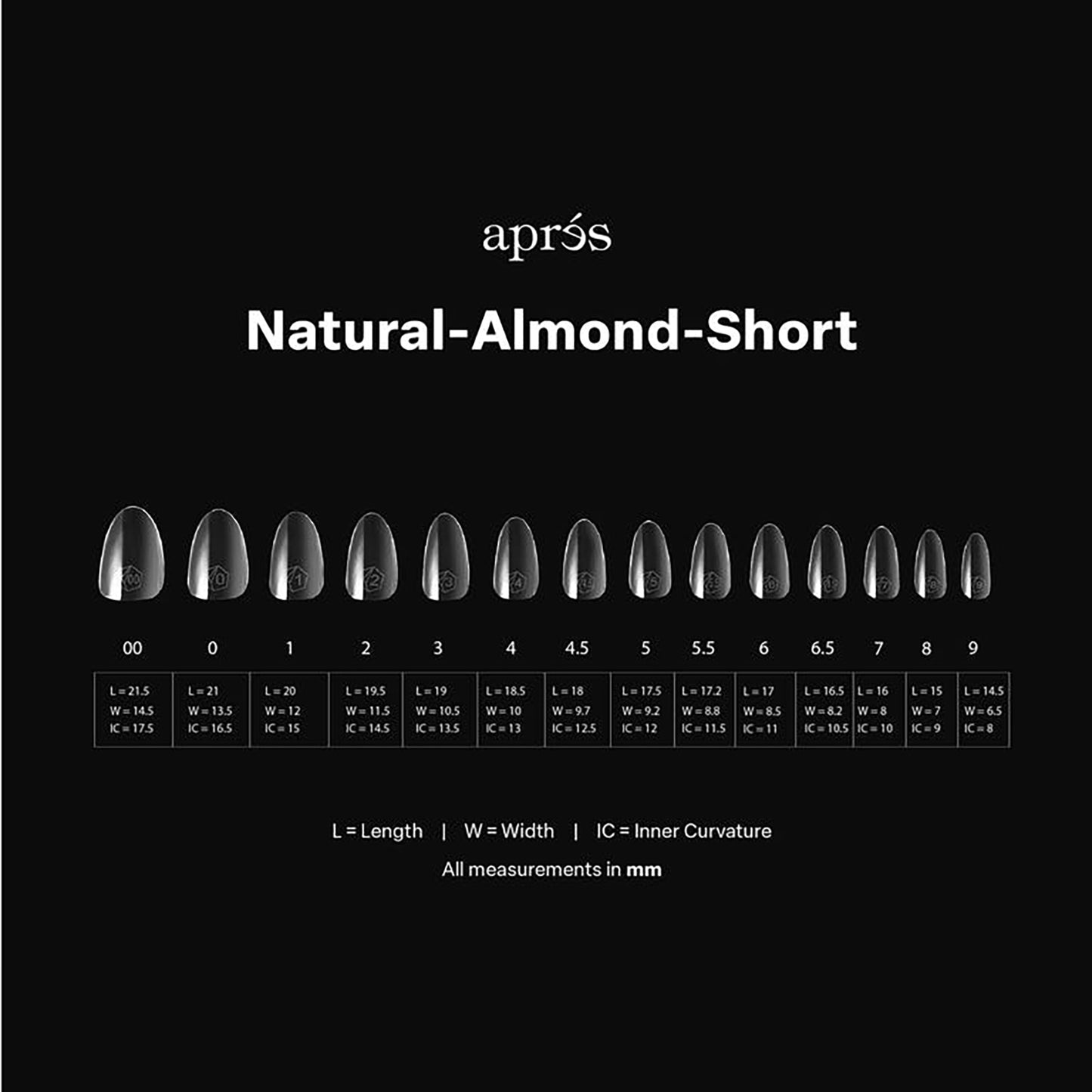 Apres Gel-X Soft Gel Tips Natural Almond Short 280Pcs 41172