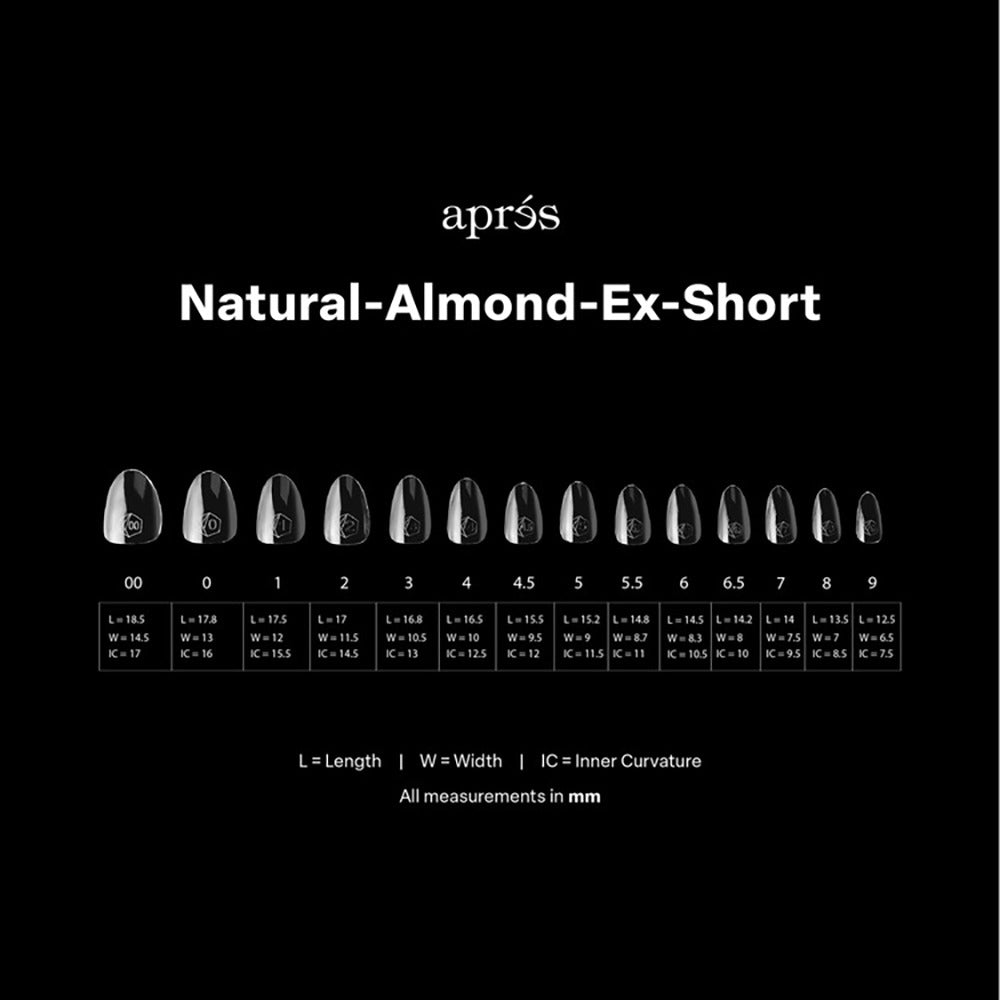 Apres Gel-X Soft Gel Tips Natural Almond X-Short 280Pcs41176