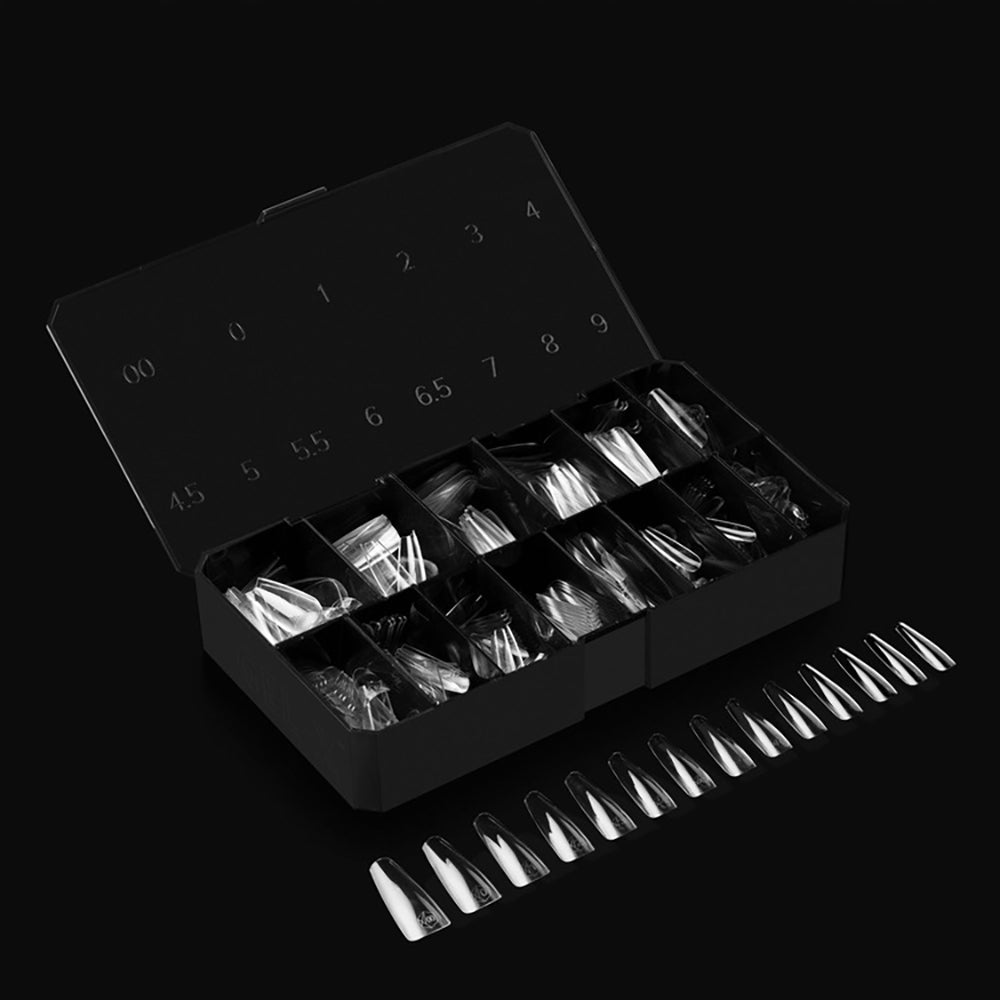 Apres Gel-X Soft Gel Tips Natural Coffin Long 280Pcs 41188