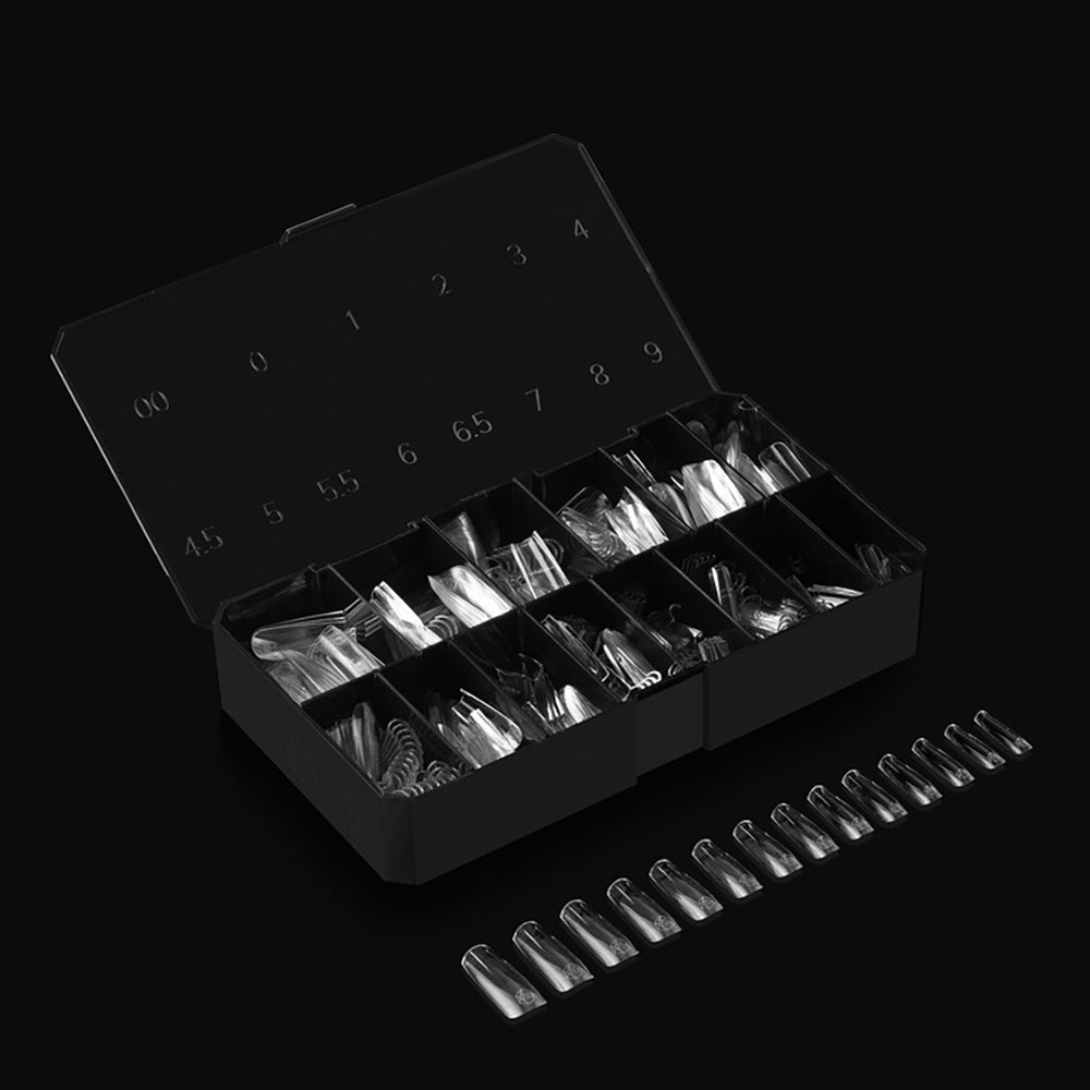 Apres Gel-X Soft Gel Tips Natural Square Long 280Pcs 41193