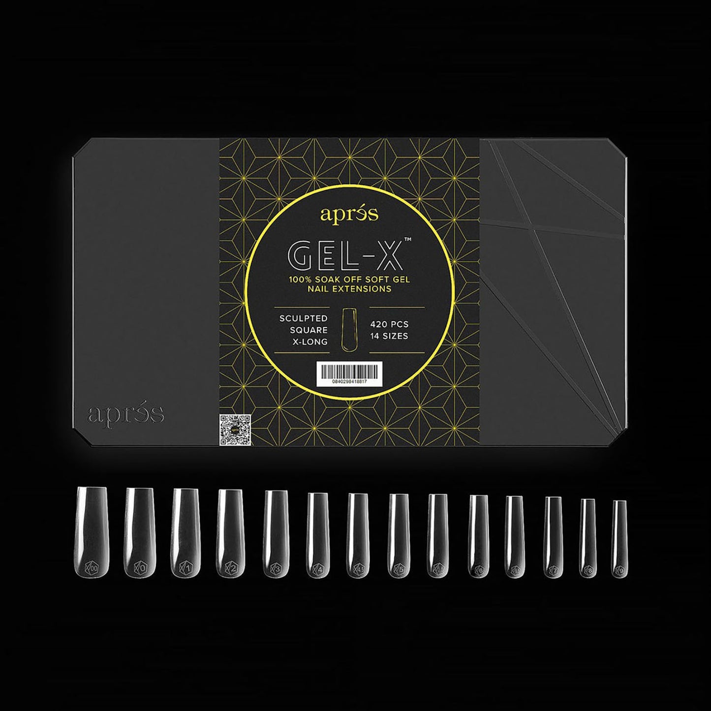 Apres Gel-X Tips Sculpted Square X-Long 420Pcs 41881