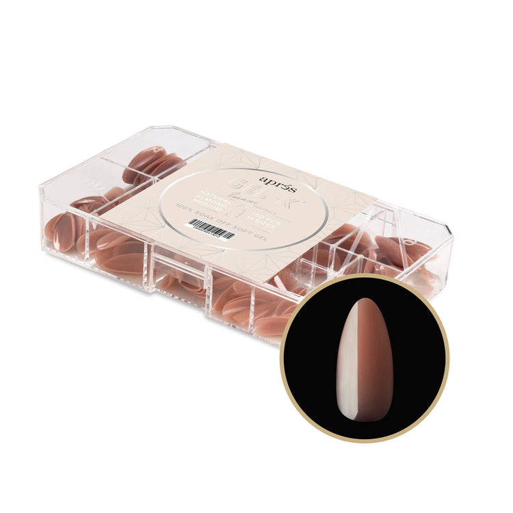 Apres Neutrals Gel-X Imani Natural Almond Short 41300