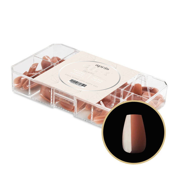 Apres Neutrals Gel-X Imani Natural Coffin X-Short 41302