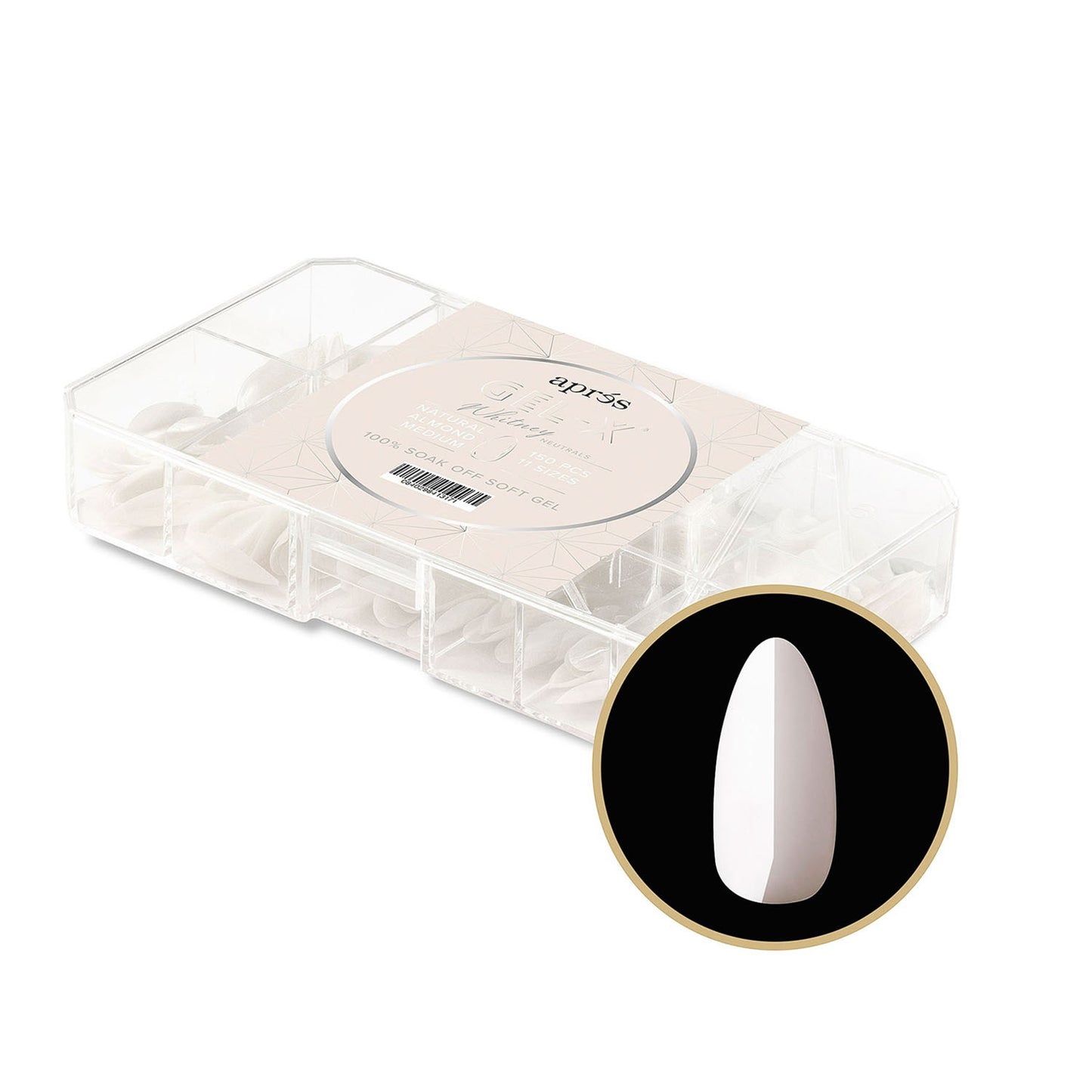 Apres Neutrals Gel-X Whitney Natural Almond Medium 41317