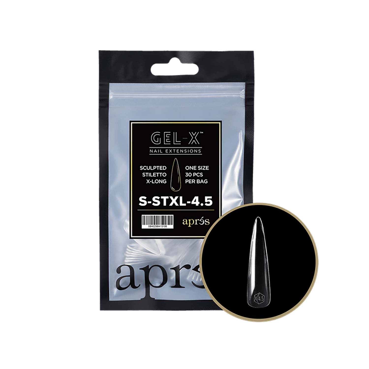 Apres Gel-X Sculpted Stiletto X-Long 30PK SSTXL4.5 41510
