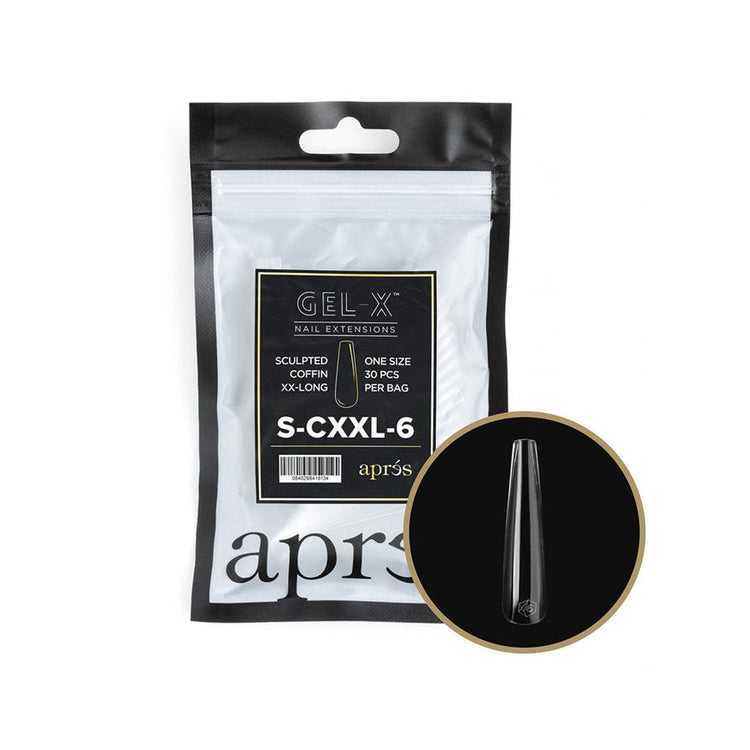 Apres Gel-X Tips Sculpted Coffin XX-Long S-CXXL-6 41613