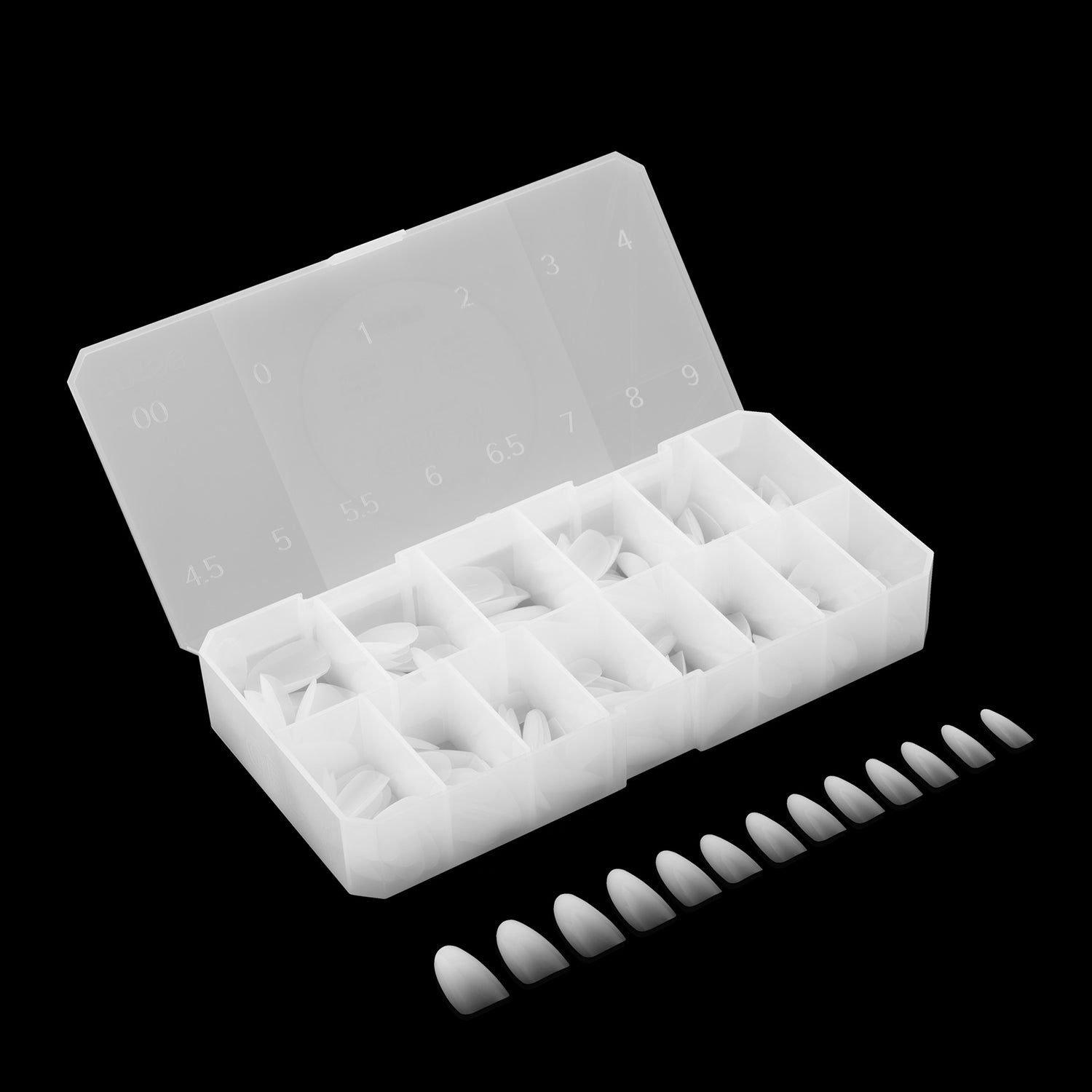 Apres Gel-X Soft Gel Ombre Tips Natural Round Medium 41656