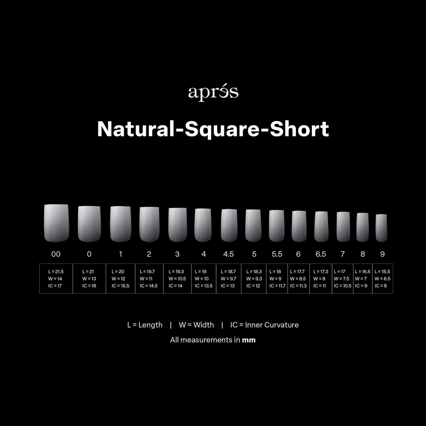 Apres Gel-X Soft Gel Ombre Tips Natural Square Short 41659