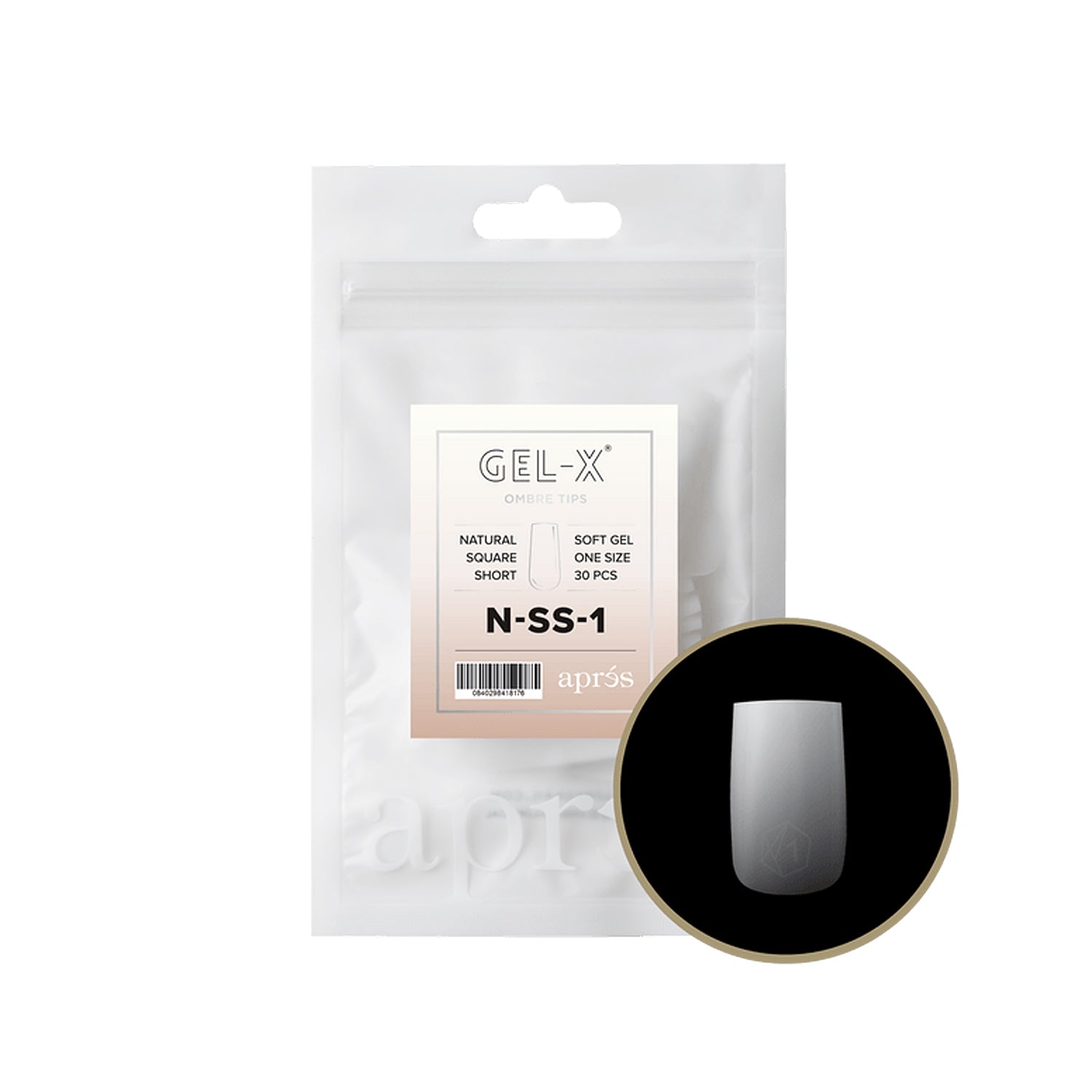 Apres Ombre Gel-X Natural Square Short Refill N-SS-1 41817